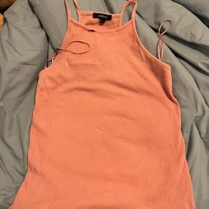 pink halter tank top